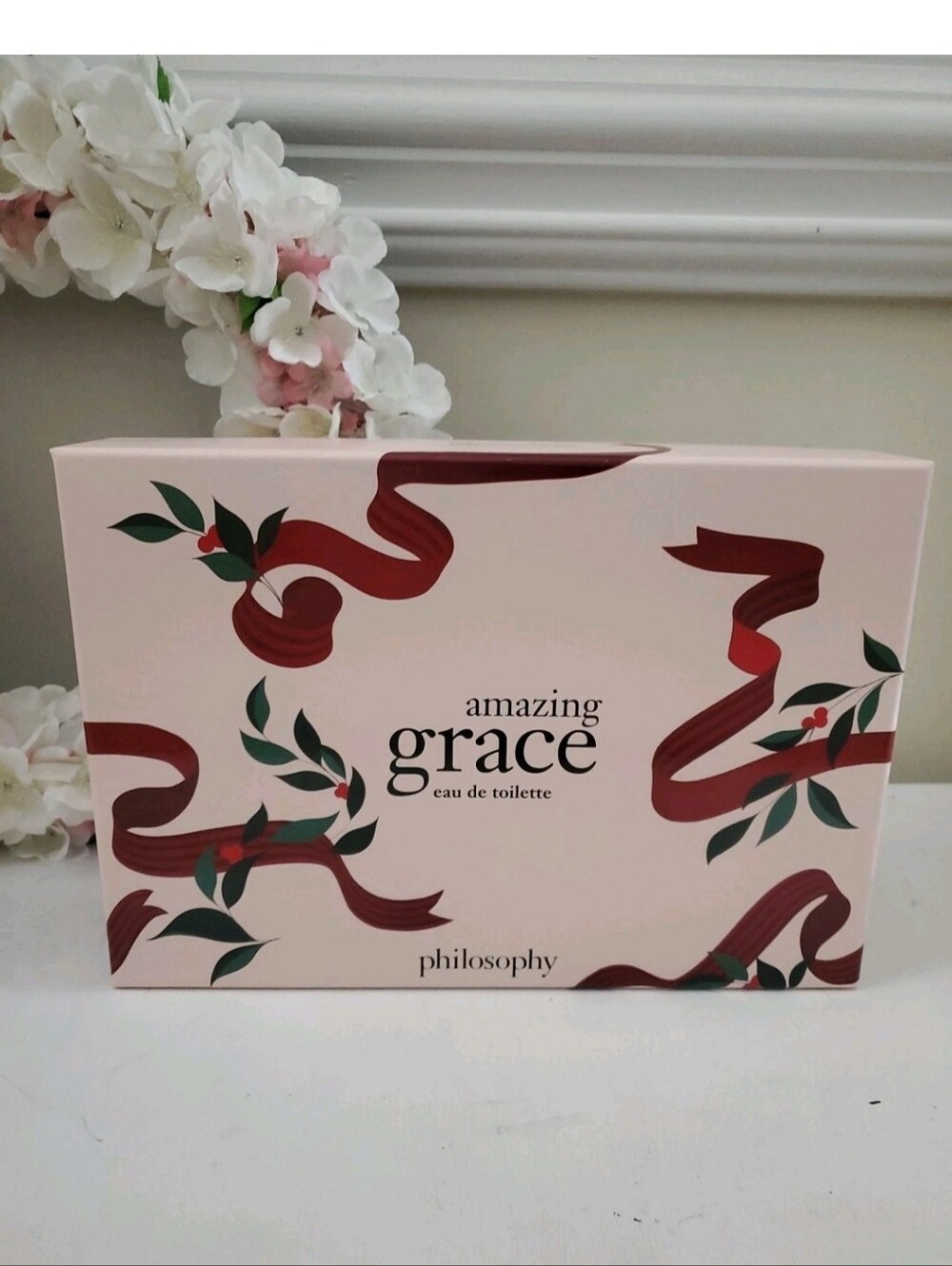 Philosophy Amazing Grace Pale Pink Box with Black Text